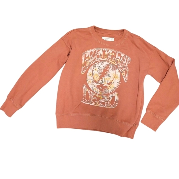 Abercrombie Kids Greatful Dead Crew Sweatshirt Size 9/10 - Picture 1 of 6